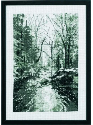 Permin Zestaw do haftu Skovbækken 21x29cm