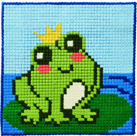 Permin Zestaw do Haftu Dziecięcy Stramaj Żaba 25x25cm