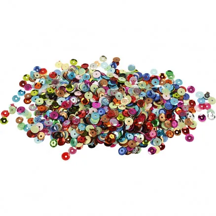Cekiny, śr. 6 mm, okrągłe, 100g
