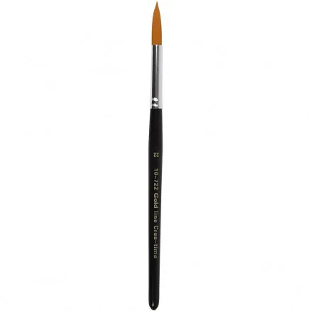 Gold Line Pędzle, Dł: 21 cm, Sz: 8 mm, okrągłe, 6 szt./ 6 op.
