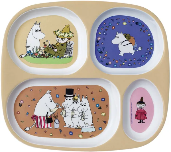 Mumin talerz 4-częściowy
